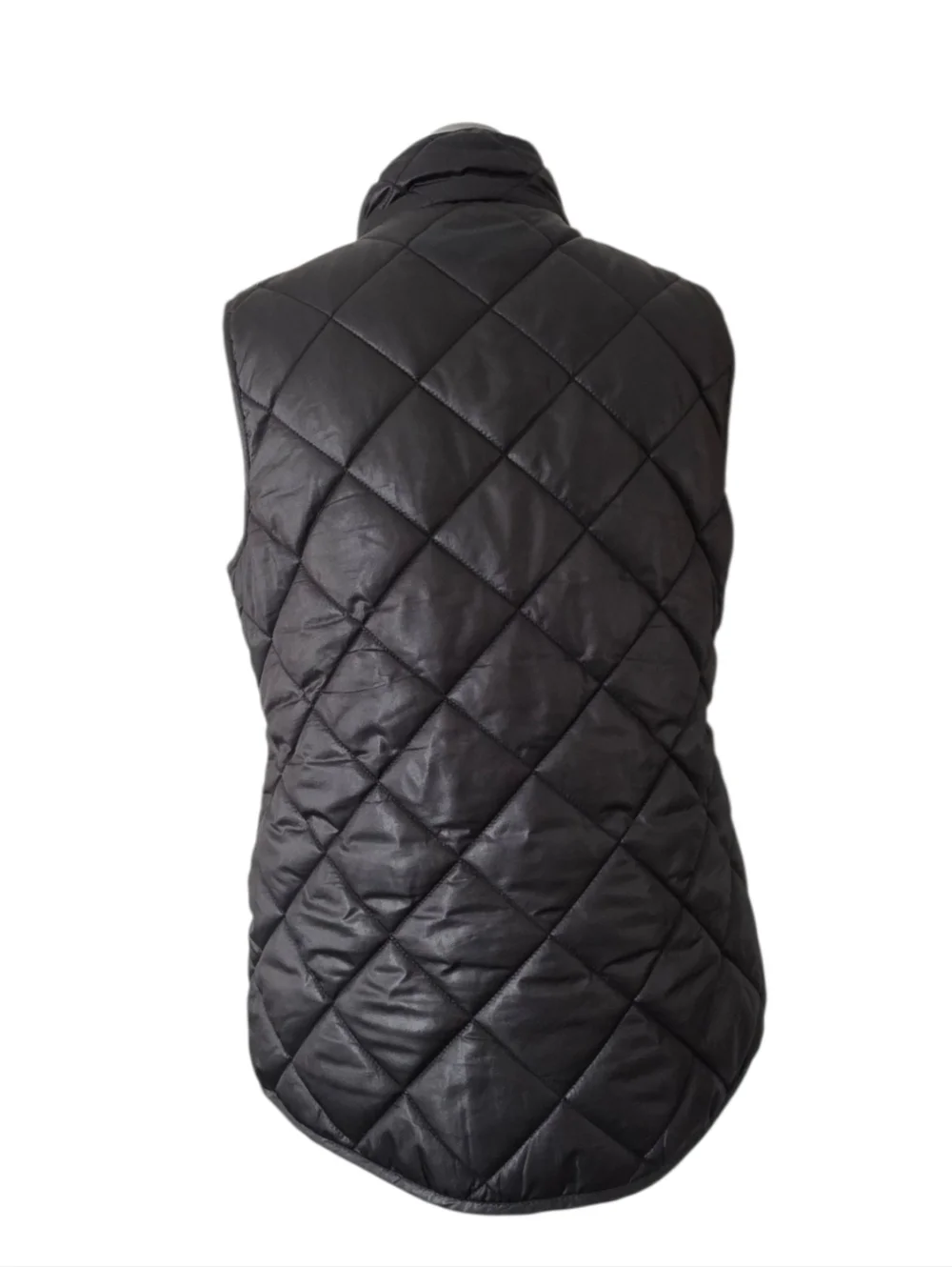 Kate Spade Full Zip Quilted Black VEST KSVK23768L-MA ‎ Size Medium